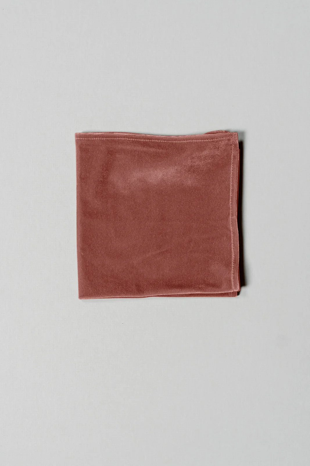 Velvet Pocket Square | Ready To Ship | Dusty Rose