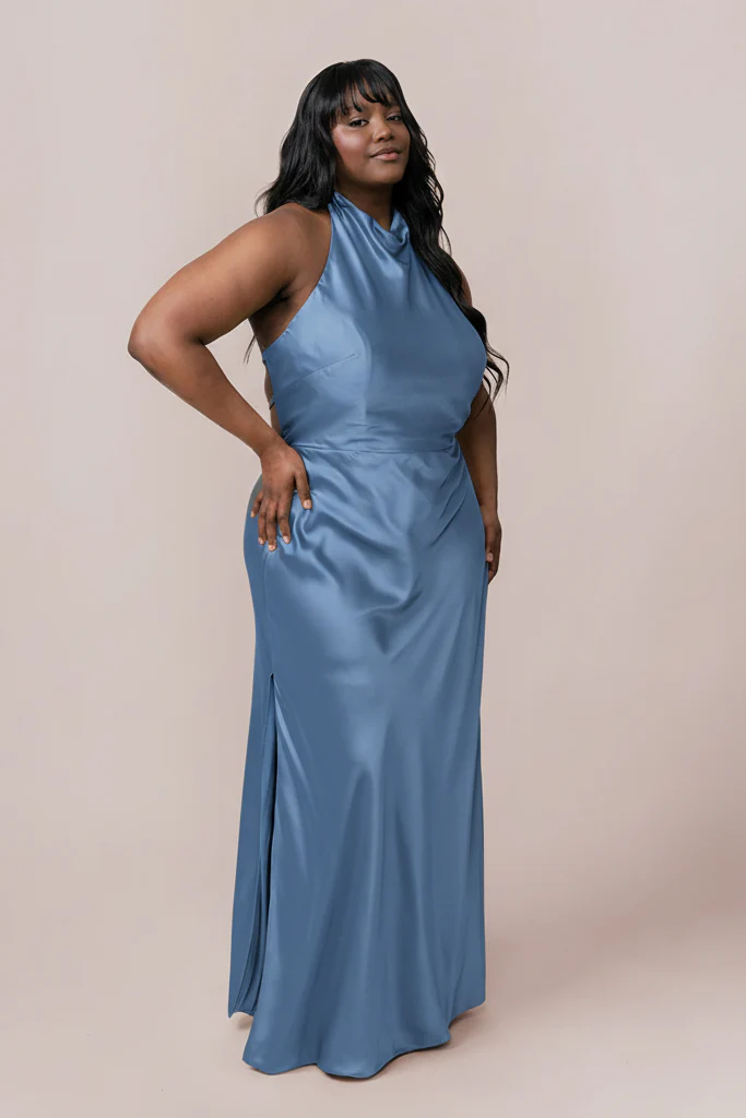 Veronica Satin Dress | Made To Order - Image 108