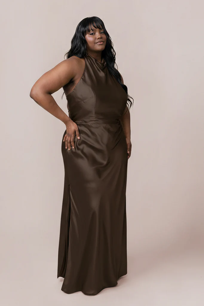 Veronica Satin Dress | Made To Order - Image 109