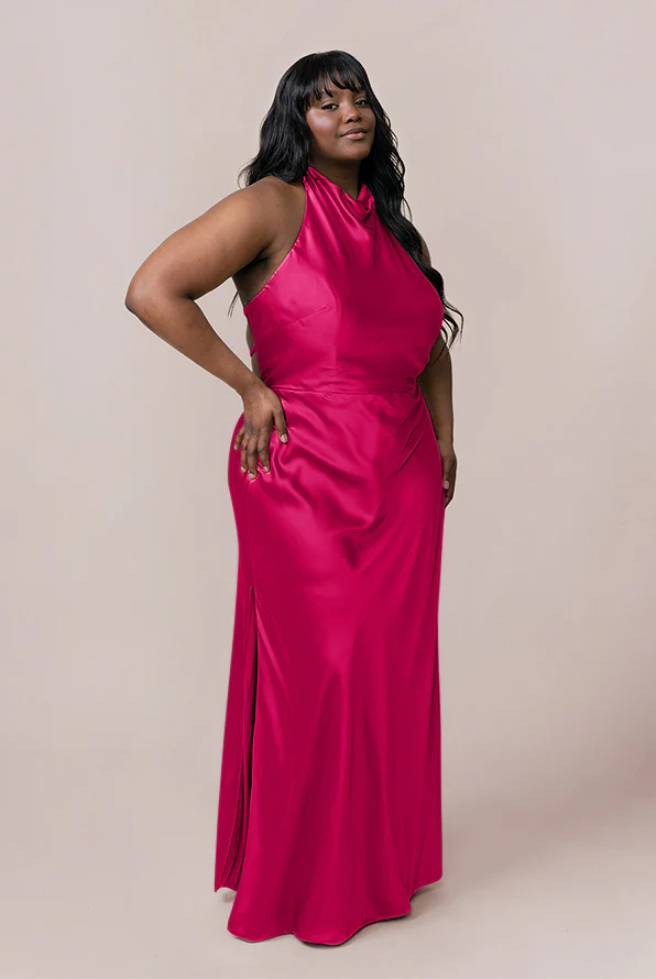 Veronica Satin Dress | Made To Order - Image 15