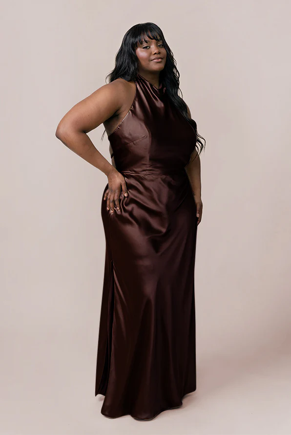Veronica Satin Dress | Made To Order - Image 17