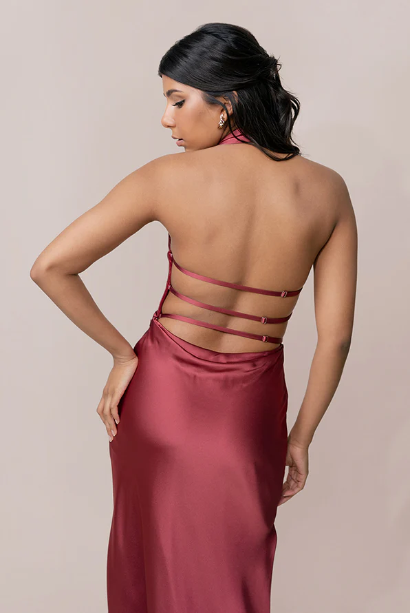 Veronica Satin Dress | Made To Order - Image 2