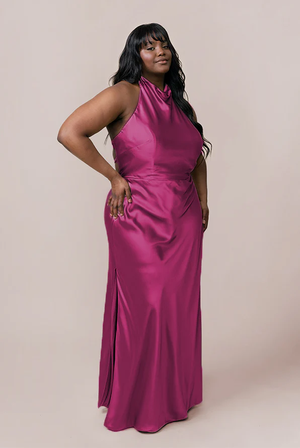 Veronica Satin Dress | Made To Order - Image 35