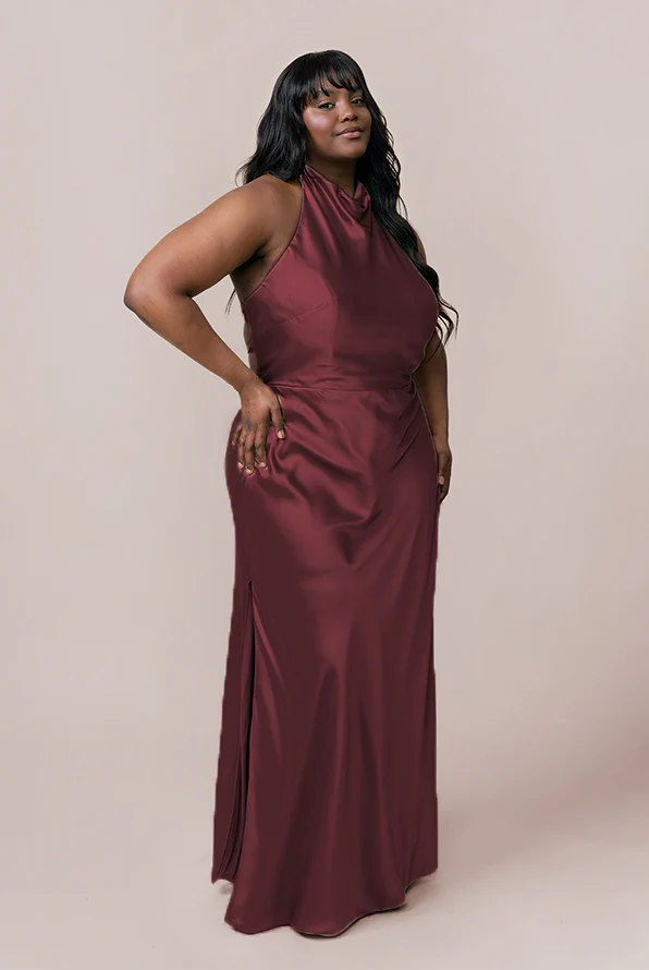 Veronica Satin Dress | Made To Order - Image 38