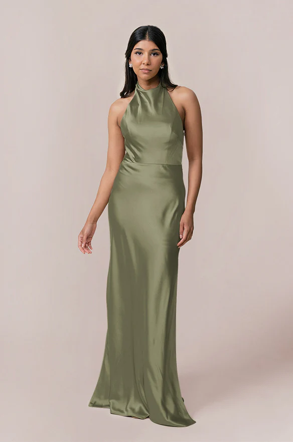 Veronica Satin Dress | Made To Order - Image 49