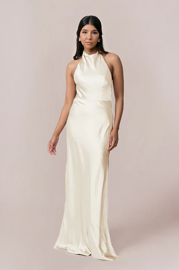Veronica Satin Dress | Made To Order - Image 50