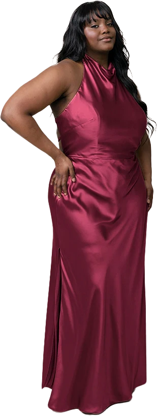 Veronica Satin Dress | Made To Order - Image 61