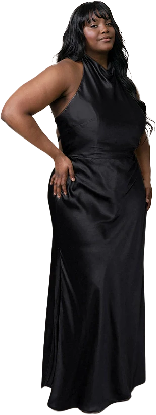 Veronica Satin Dress | Made To Order - Image 62