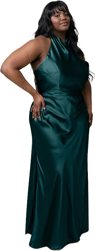 Veronica Satin Dress | Made To Order - Image 67