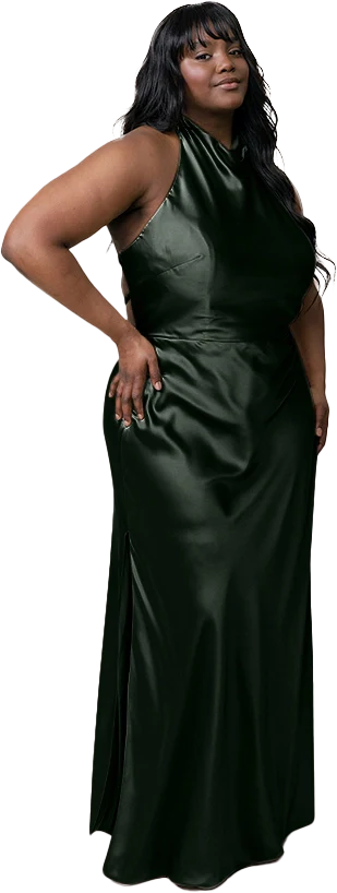 Veronica Satin Dress | Made To Order - Image 69