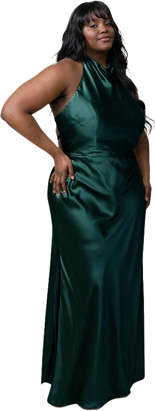 Veronica Satin Dress | Made To Order - Image 73