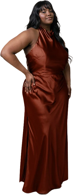 Veronica Satin Dress | Made To Order - Image 91