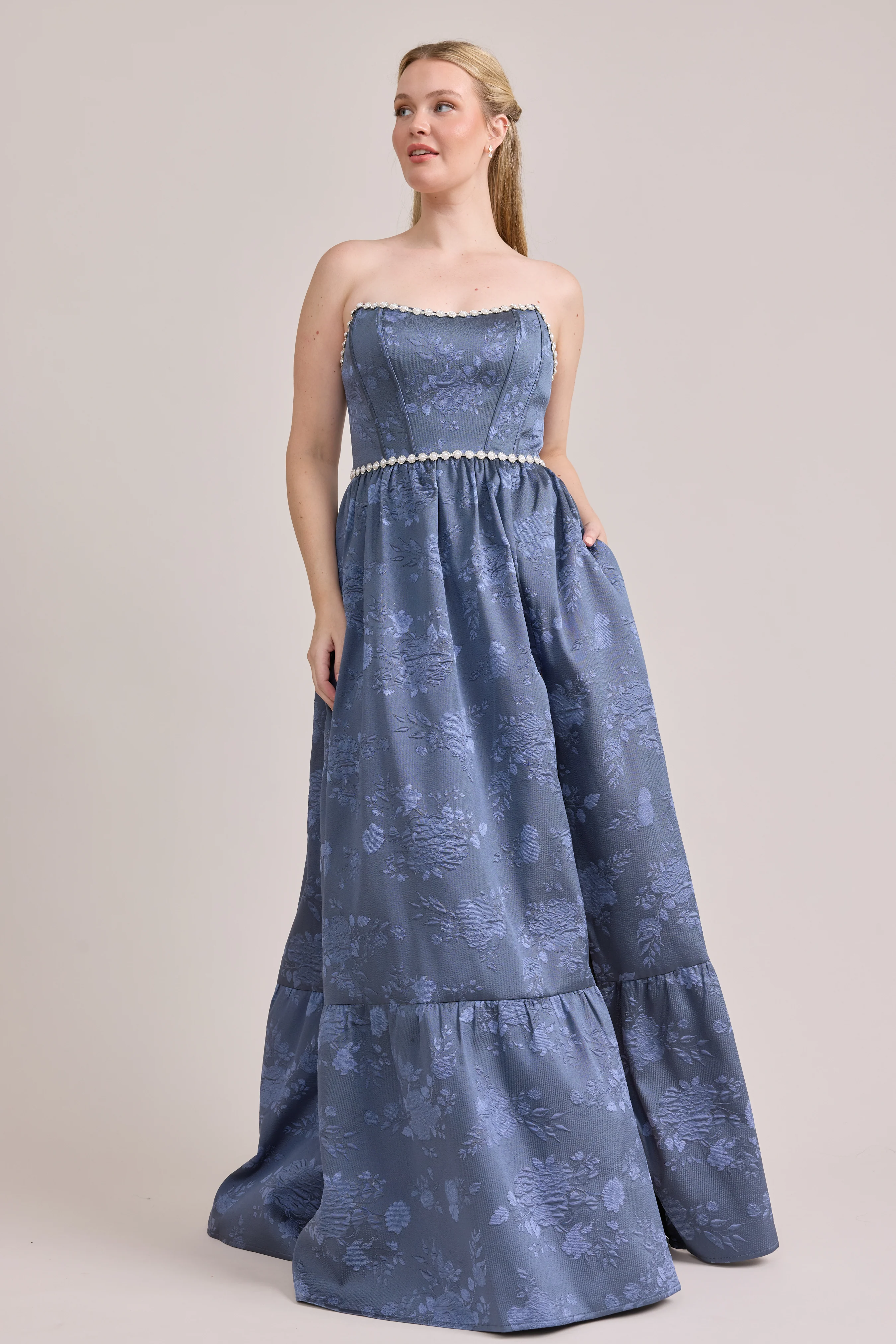 Vienna Luxe Jacquard Dress | Made To Order - Image 36