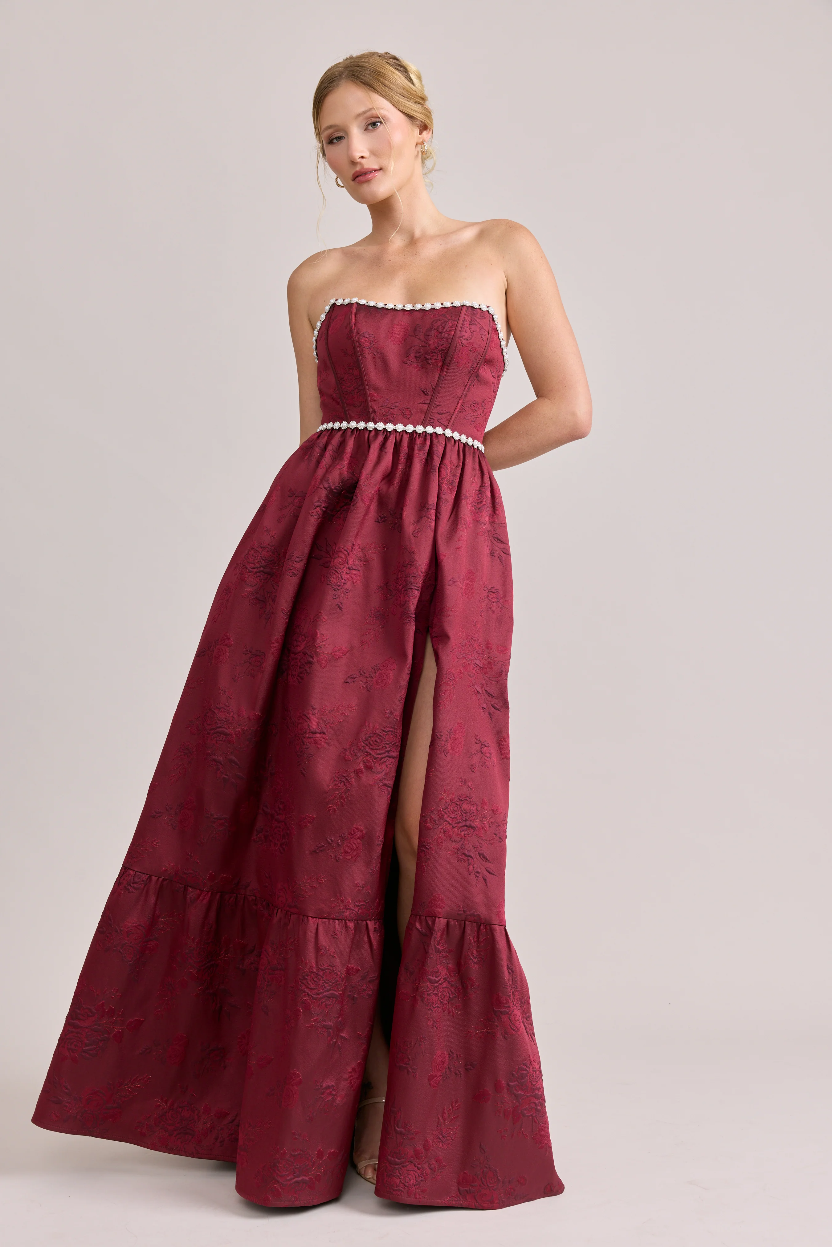 Vienna Luxe Jacquard Dress | Made To Order - Image 48