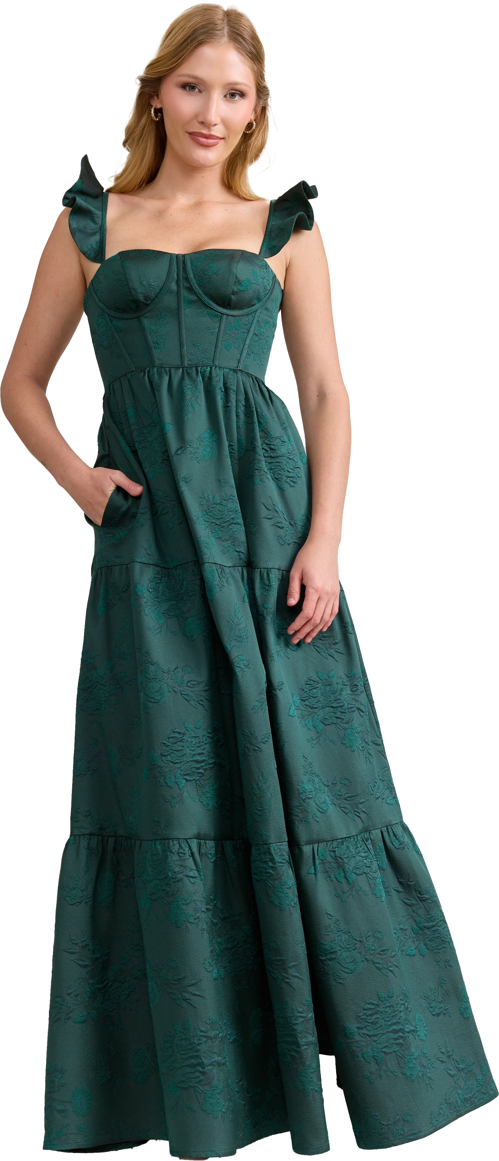 Violet Jacquard Dress | Made To Order - Image 57