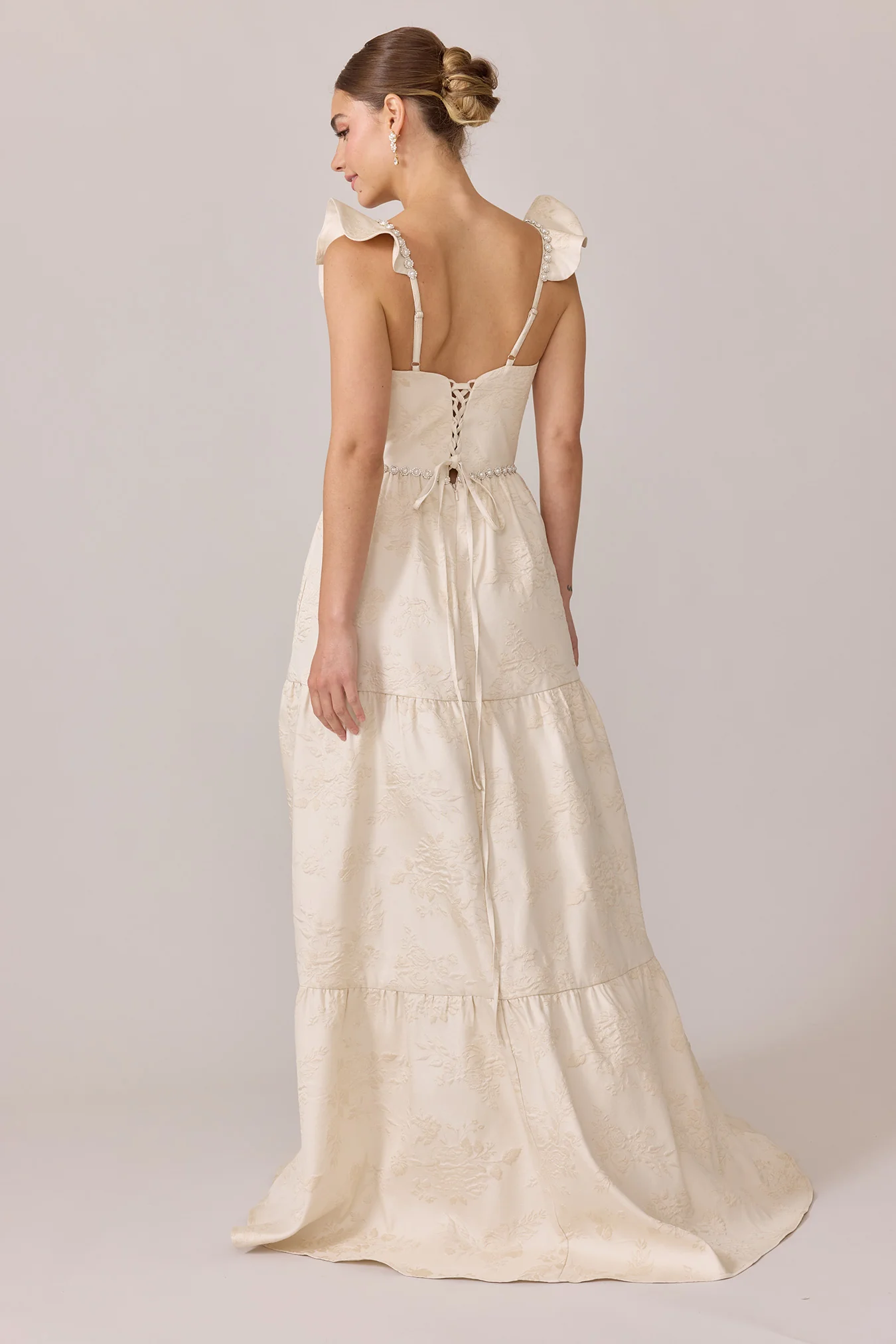 Violet Luxe Jacquard Dress | Made To Order - Image 10