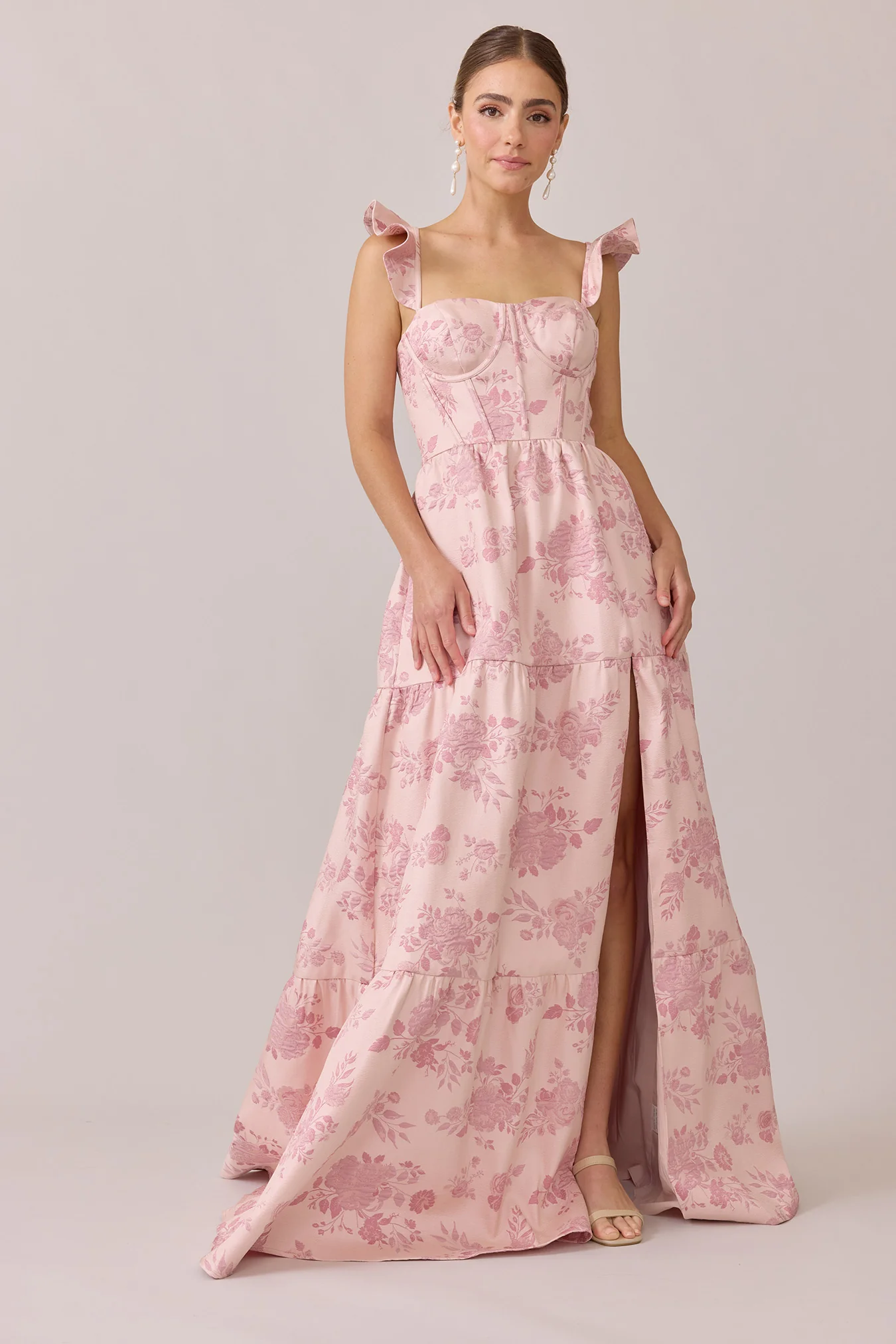 Violet Luxe Jacquard Dress | Made To Order - Image 18