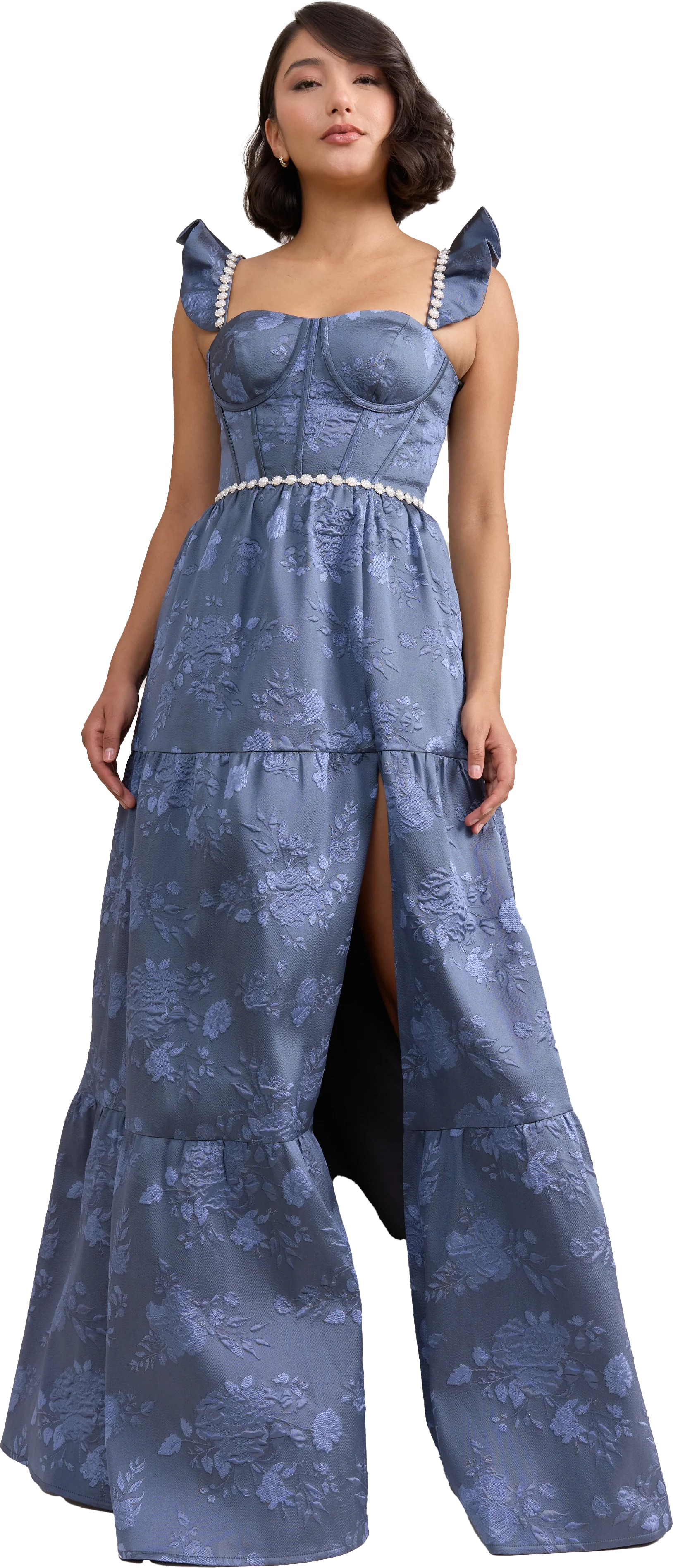 Violet Luxe Jacquard Dress | Made To Order - Image 42
