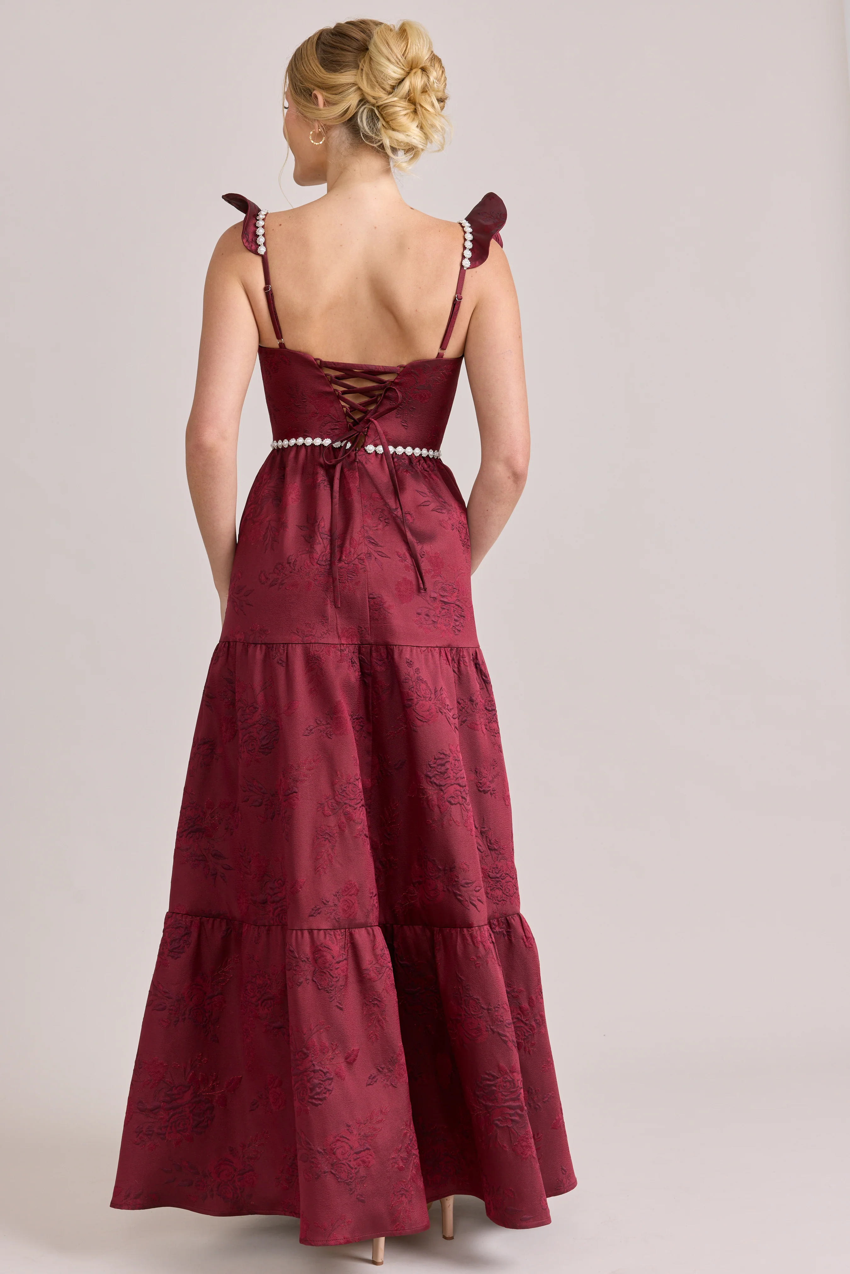 Violet Luxe Jacquard Dress | Made To Order - Image 48