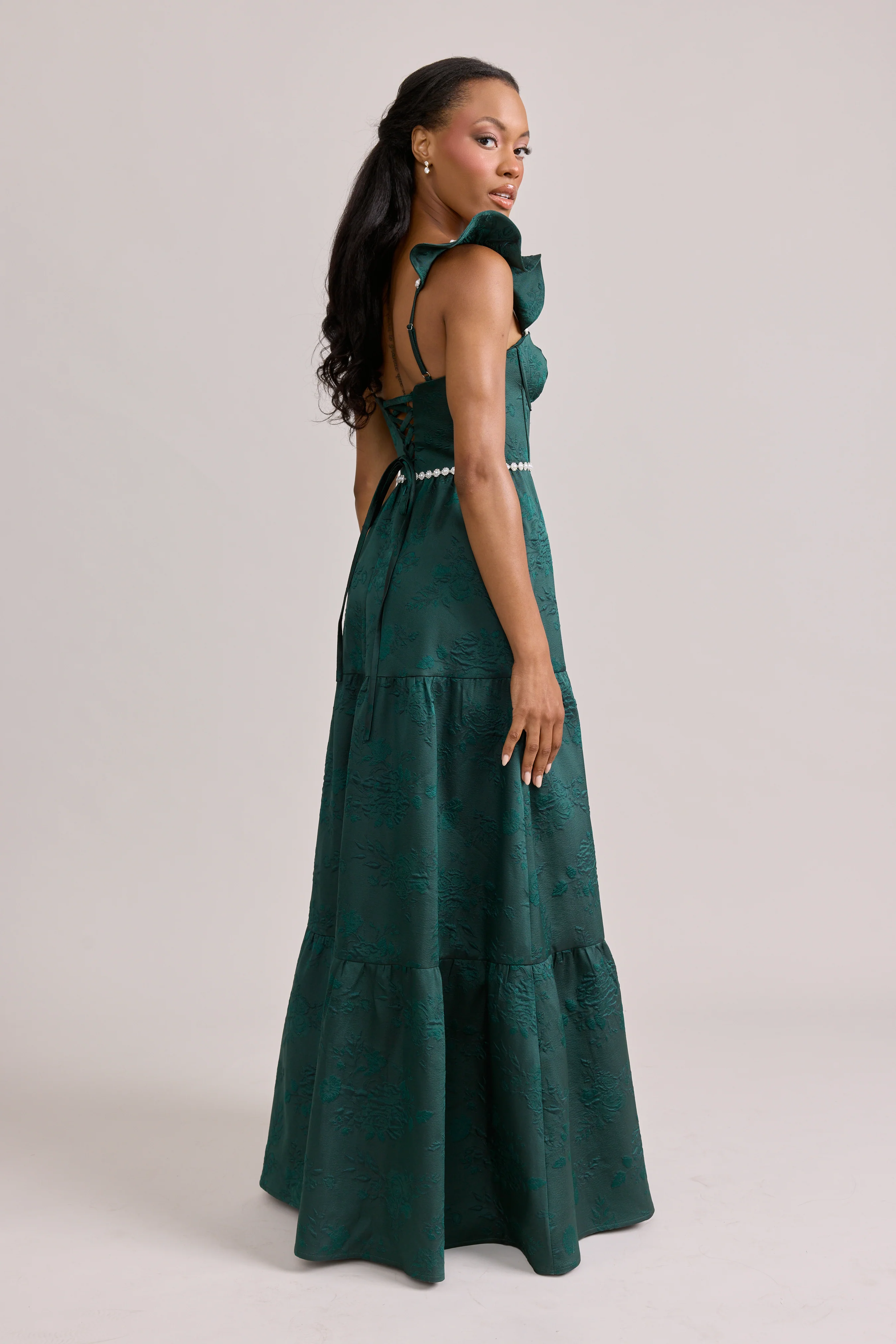 Violet Luxe Jacquard Dress | Made To Order - Image 51