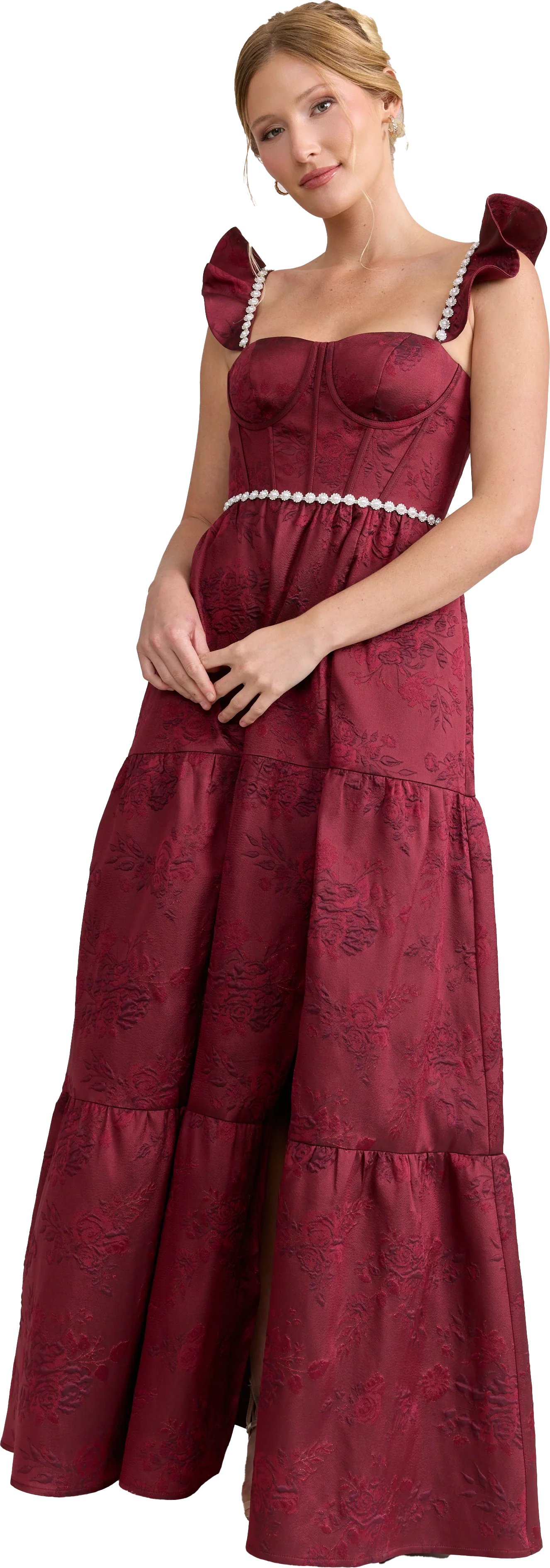 Violet Luxe Jacquard Dress | Made To Order - Image 53