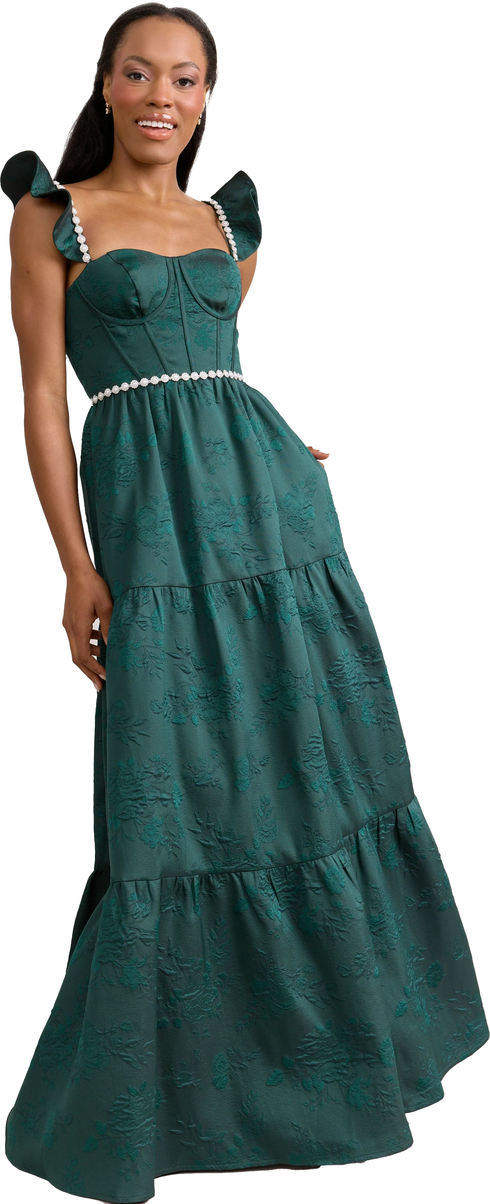 Violet Luxe Jacquard Dress | Made To Order - Image 54