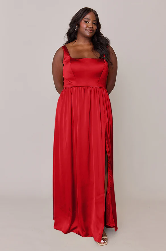 Whitney Satin Dress | Made To Order - Image 107