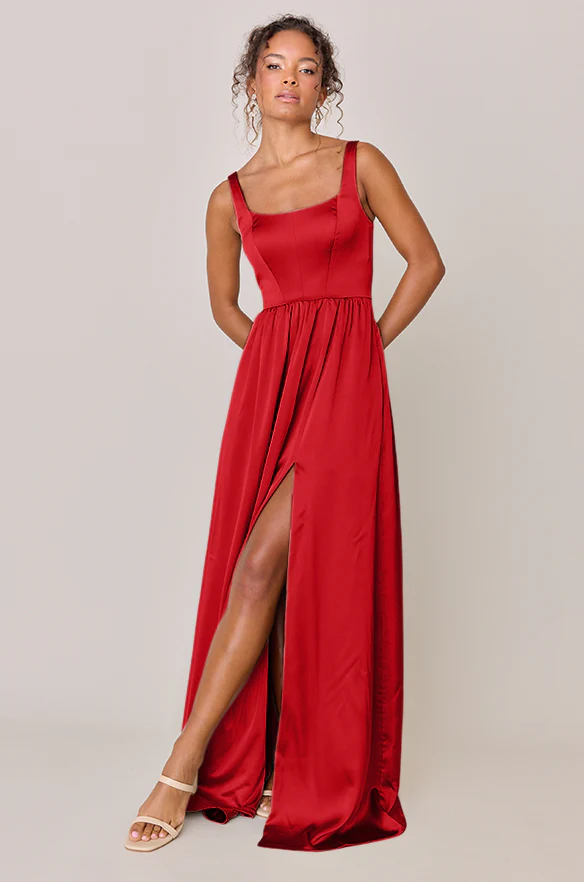 Whitney Satin Dress | Made To Order - Image 109