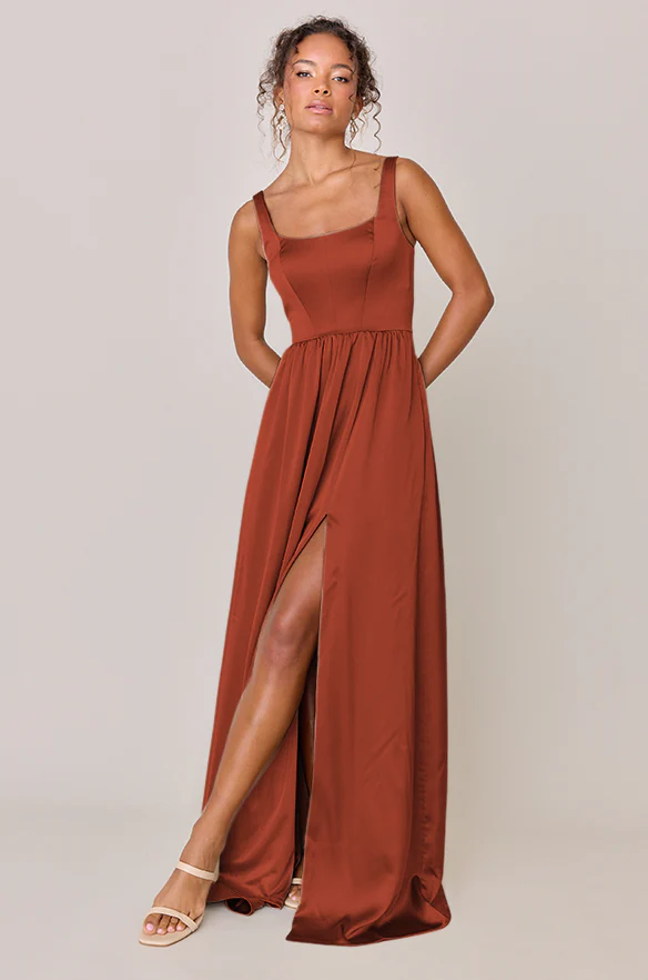 Whitney Satin Dress | Made To Order - Image 126