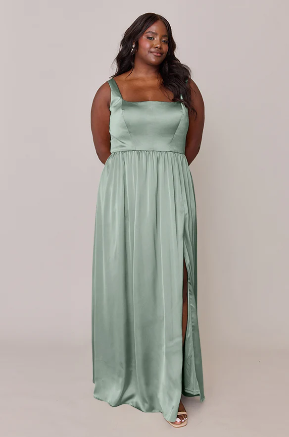 Whitney Satin Dress | Made To Order - Image 128
