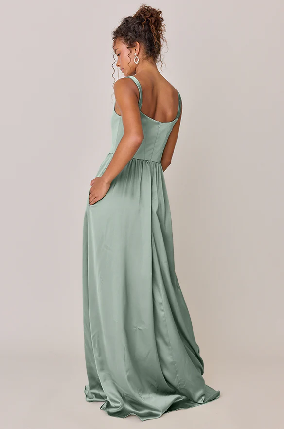 Whitney Satin Dress | Made To Order - Image 131