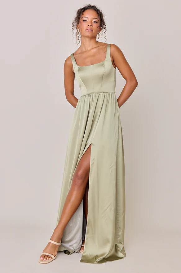 Whitney Satin Dress | Made To Order - Image 134