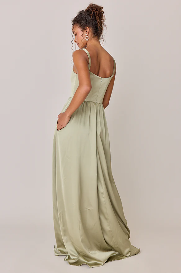 Whitney Satin Dress | Made To Order - Image 135