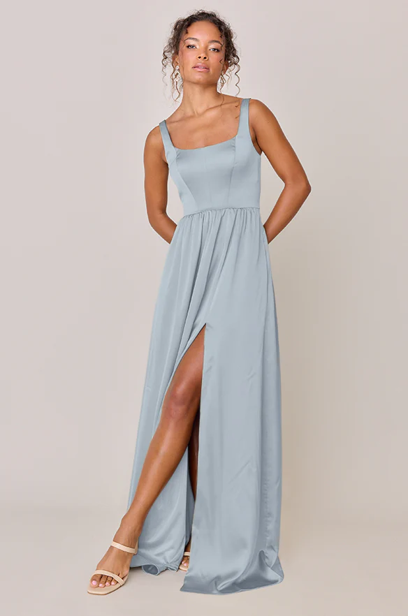 Whitney Satin Dress | Made To Order - Image 138