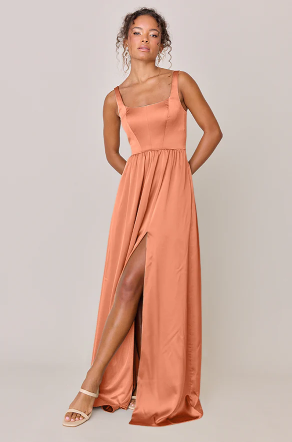 Whitney Satin Dress | Made To Order - Image 146