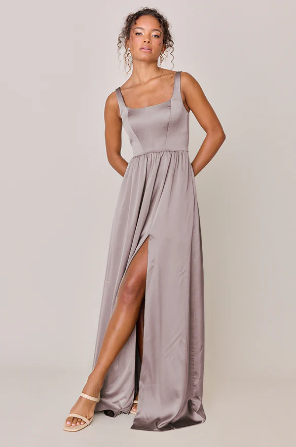 Whitney Satin Dress | Made To Order - Image 149