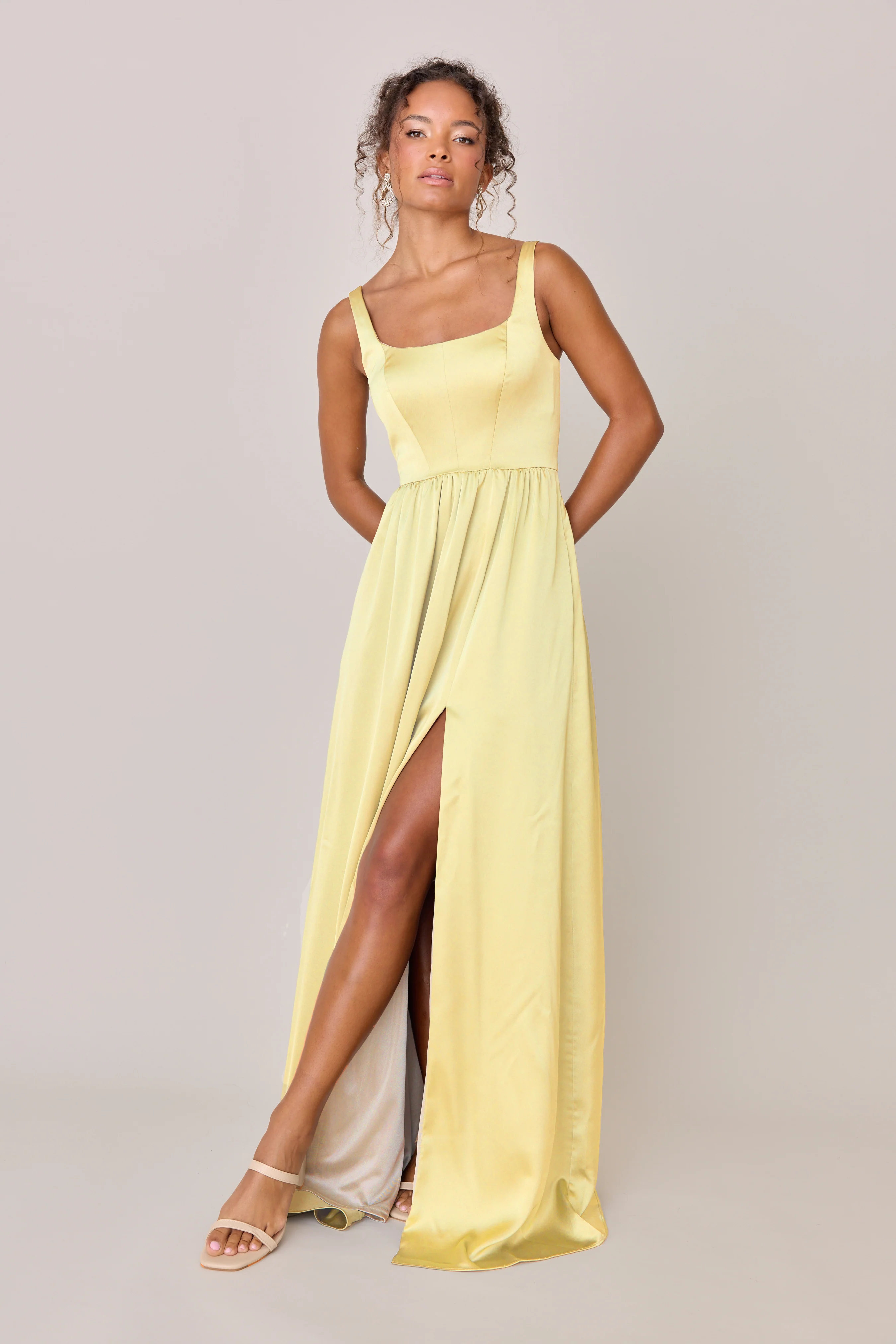 Whitney Satin Dress | Made To Order - Image 160