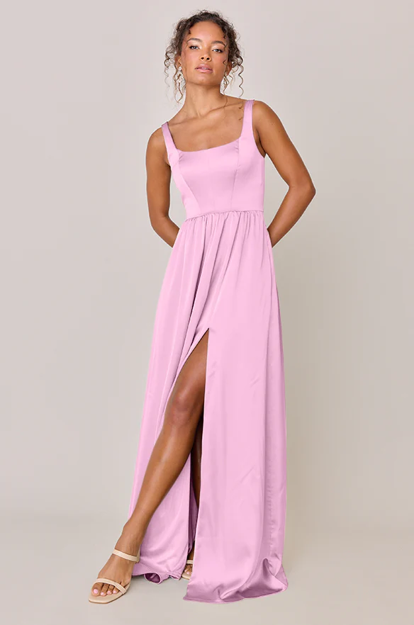 Whitney Satin Dress | Made To Order - Image 166