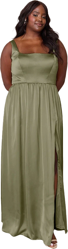 Whitney Satin Dress | Made To Order - Image 197