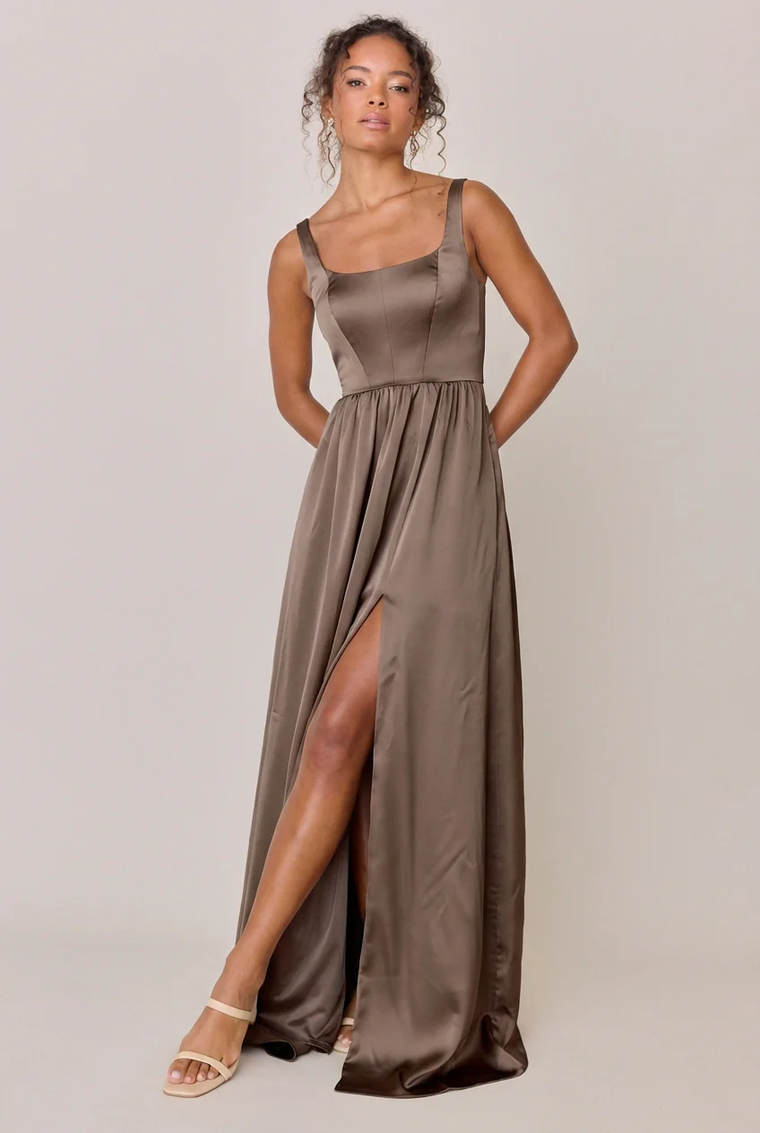 Whitney Satin Dress | Made To Order - Image 228