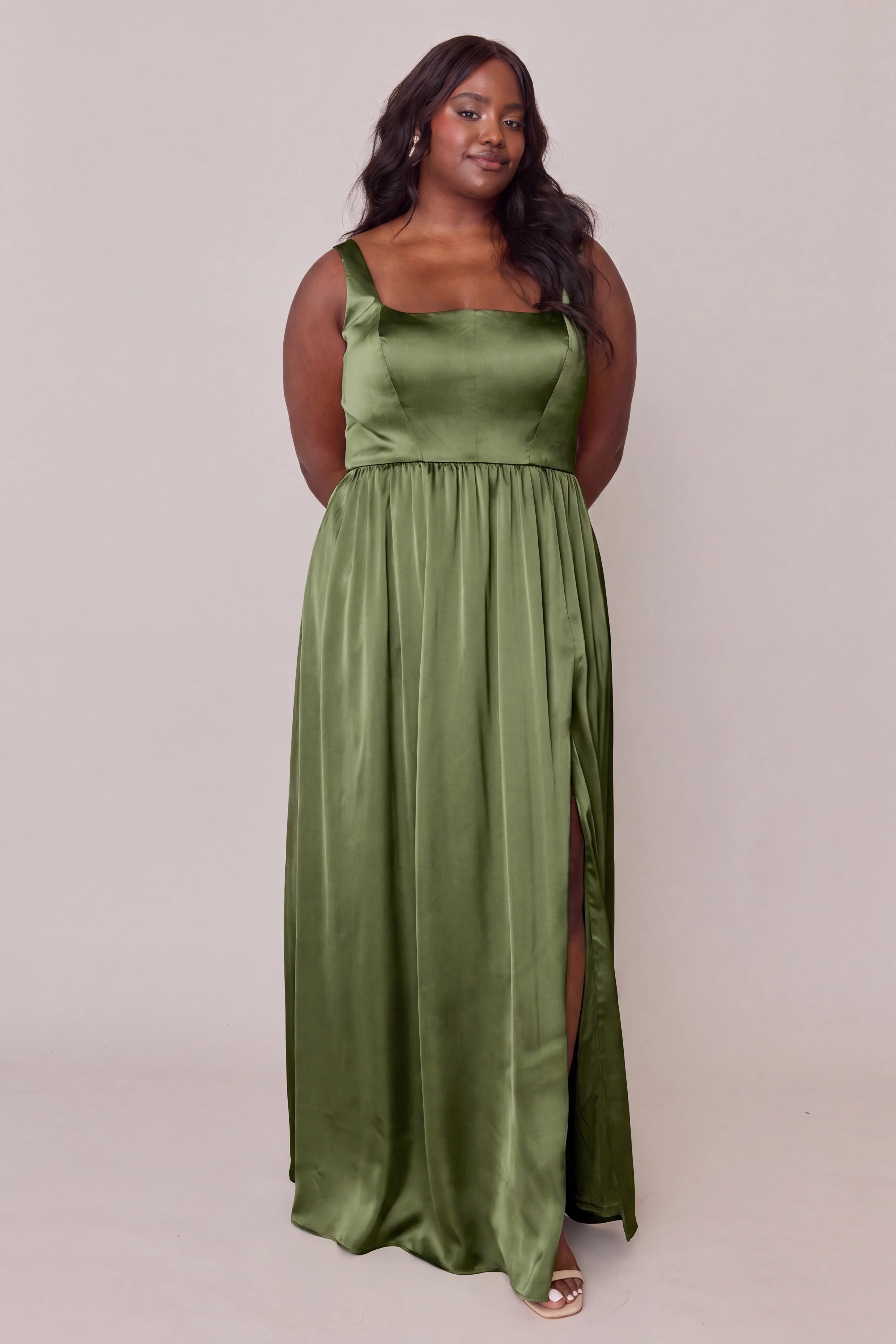 Whitney Satin Dress | Made To Order - Image 236