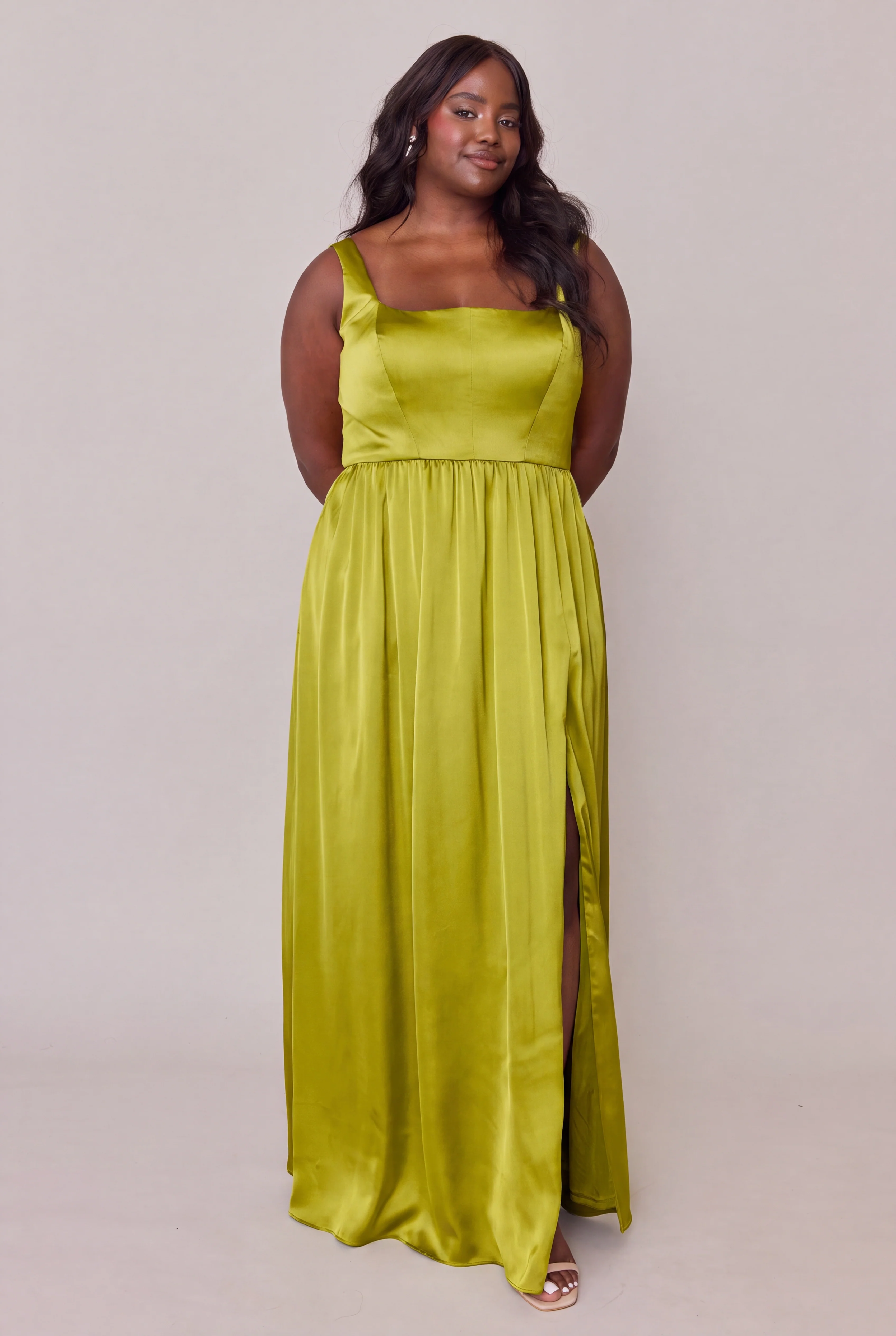 Whitney Satin Dress | Made To Order - Image 237