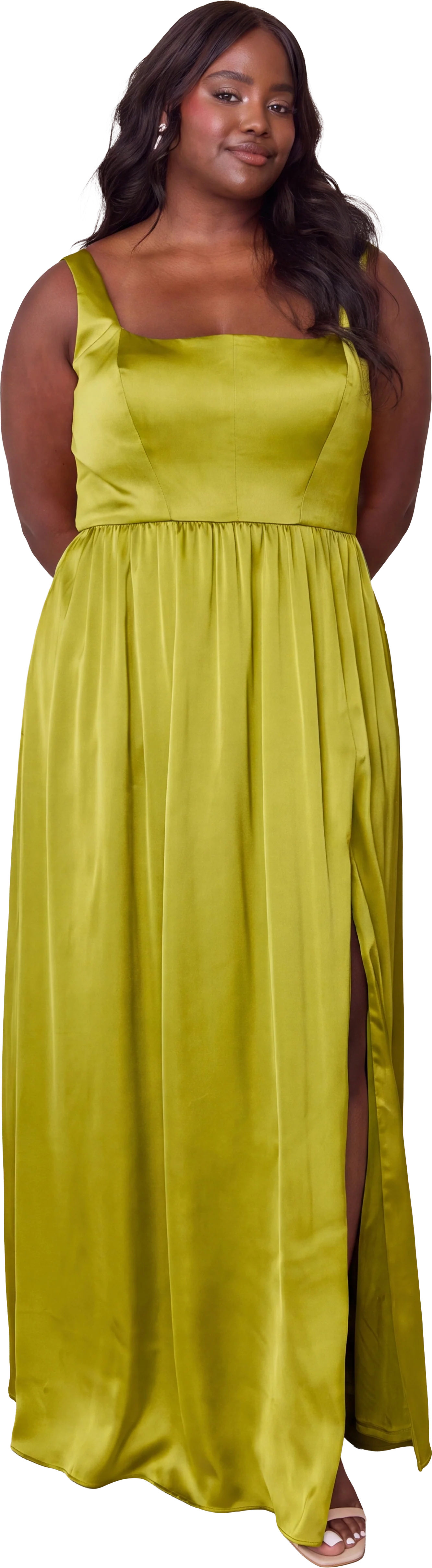 Whitney Satin Dress | Made To Order - Image 241