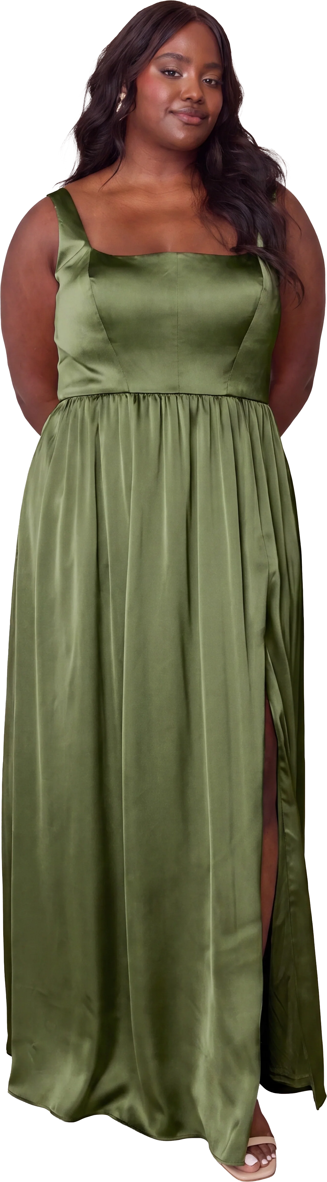 Whitney Satin Dress | Made To Order - Image 242