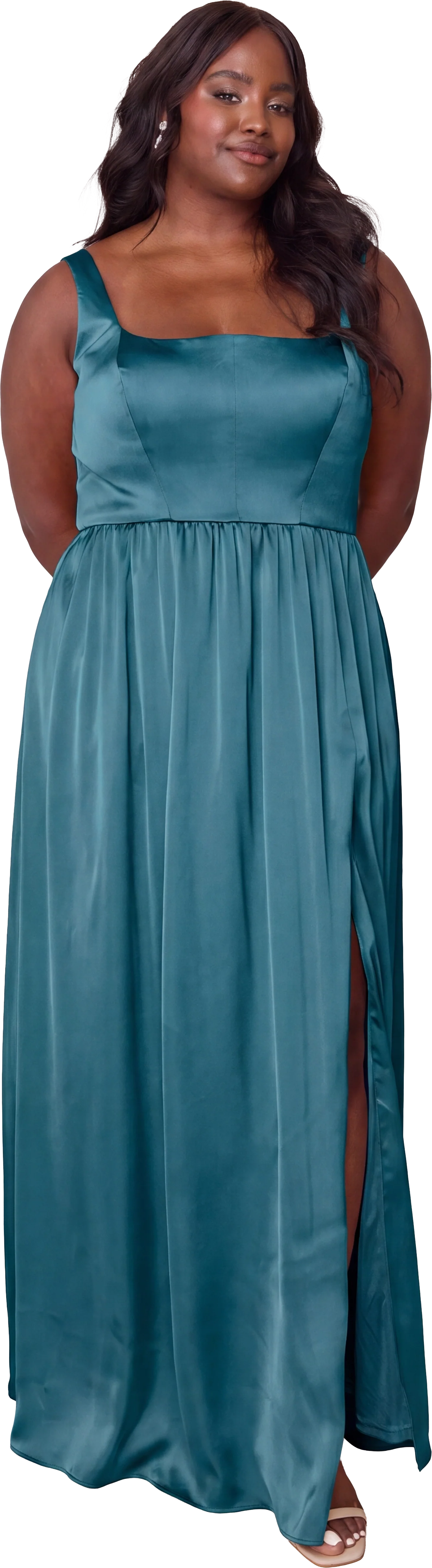 Whitney Satin Dress | Made To Order - Image 243