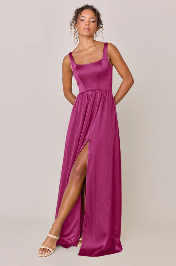 Whitney Satin Dress | Made To Order - Image 51