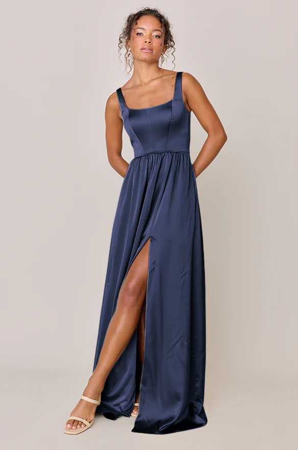 Whitney Satin Dress | Made To Order - Image 64