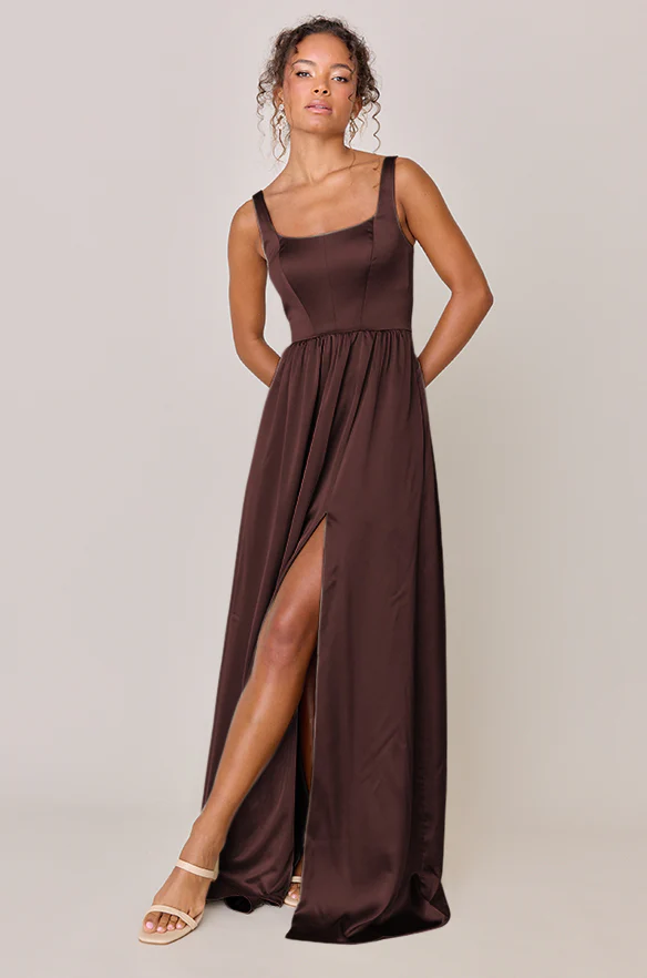 Whitney Satin Dress | Made To Order - Image 75