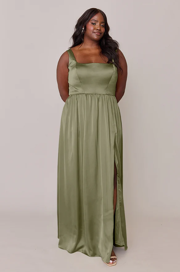 Whitney Satin Dress | Made To Order - Image 85