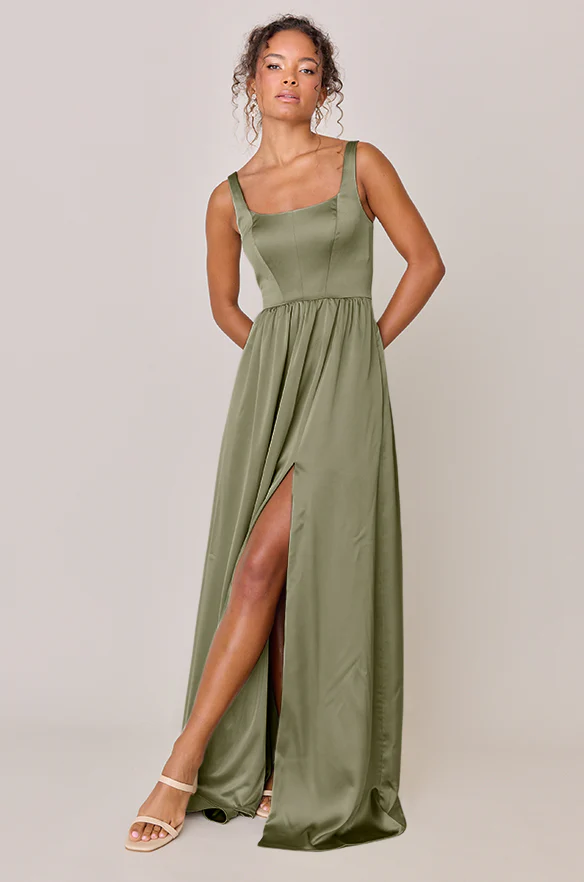 Whitney Satin Dress | Made To Order - Image 87